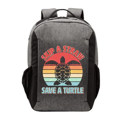 Vintage Skip A Straw Save A Turtle Vector Backpack