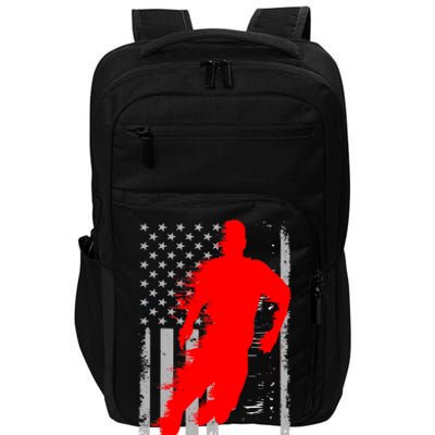 Vintage Soccer American Flag USA  Impact Tech Backpack