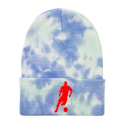 Vintage Soccer American Flag USA  Tie Dye 12in Knit Beanie