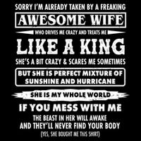 Vintage Sorry Already Taken By A Freaking Awesome Wife Tall T-Shirt