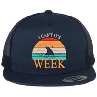 Vintage Sorry I Can't It's Week Funny Shark Flatbill Hat