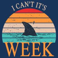 Vintage Sorry I Can't It's Week Funny Shark Flatbill Hat