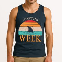 Vintage Sorry I Can't It's Week Funny Shark Tank Top