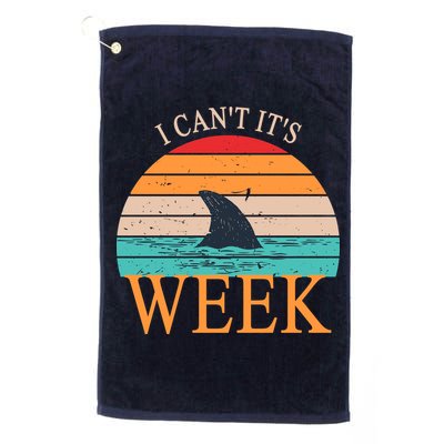 Vintage Sorry I Can't It's Week Funny Shark Golf Towel