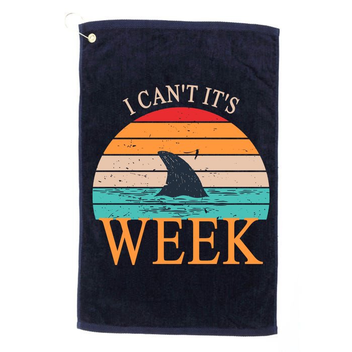 Vintage Sorry I Can't It's Week Funny Shark Golf Towel