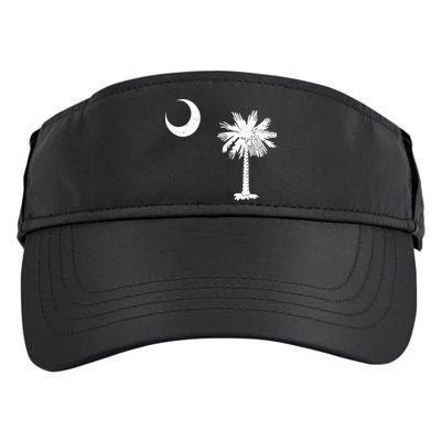 Vintage South Carolina Flag Palmetto Moon  Adult Drive Performance Visor