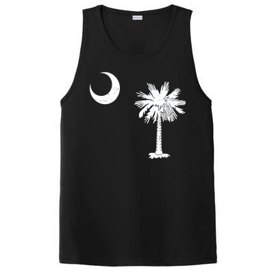 Vintage South Carolina Flag Palmetto Moon  PosiCharge Competitor Tank