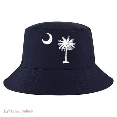 Vintage South Carolina Flag Palmetto Moon  Cool Comfort Performance Bucket Hat