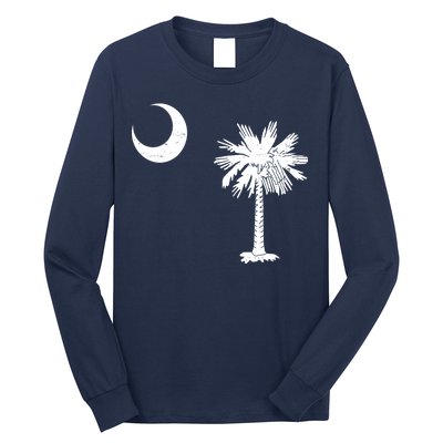 Vintage South Carolina Flag Palmetto Moon  Long Sleeve Shirt