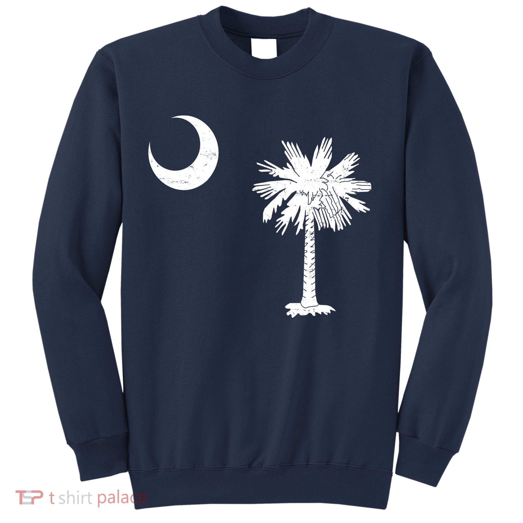 Vintage South Carolina Flag Palmetto Moon  Sweatshirt
