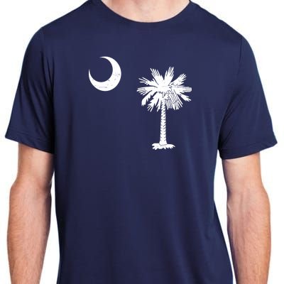 Vintage South Carolina Flag Palmetto Moon  Adult ChromaSoft Performance T-Shirt