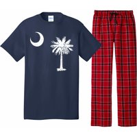 Vintage South Carolina Flag Palmetto Moon  Pajama Set