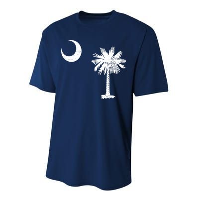 Vintage South Carolina Flag Palmetto Moon  Performance Sprint T-Shirt