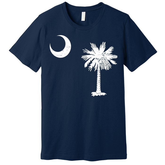 Vintage South Carolina Flag Palmetto Moon  Premium T-Shirt