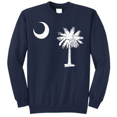 Vintage South Carolina Flag Palmetto Moon  Tall Sweatshirt