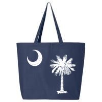 Vintage South Carolina Flag Palmetto Moon  25L Jumbo Tote