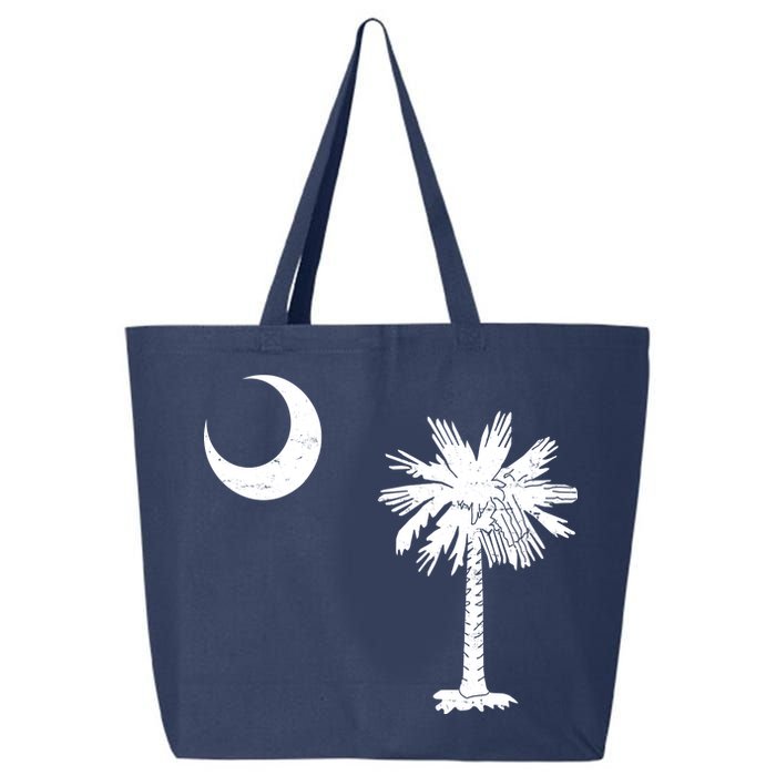 Vintage South Carolina Flag Palmetto Moon  25L Jumbo Tote