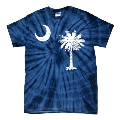 Vintage South Carolina Flag Palmetto Moon  Tie-Dye T-Shirt