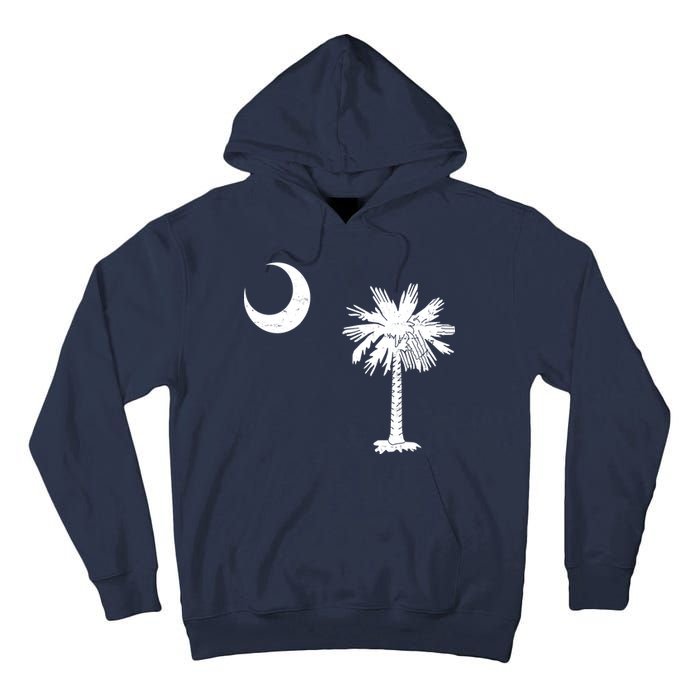 Vintage South Carolina Flag Palmetto Moon  Tall Hoodie