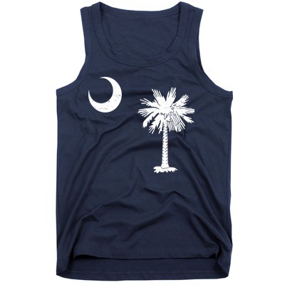 Vintage South Carolina Flag Palmetto Moon  Tank Top