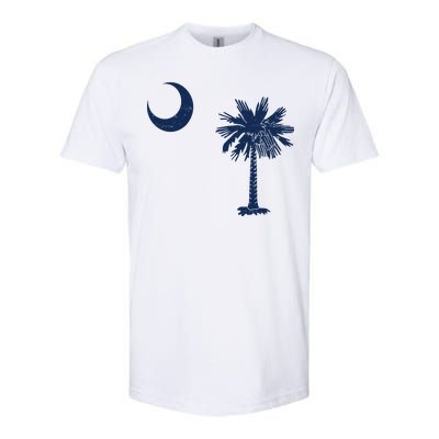 Vintage South Carolina Flag Palmetto Moon  Softstyle CVC T-Shirt