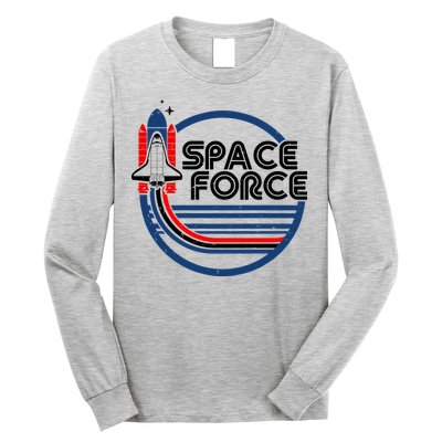 Vintage Space Force Emblem Long Sleeve Shirt