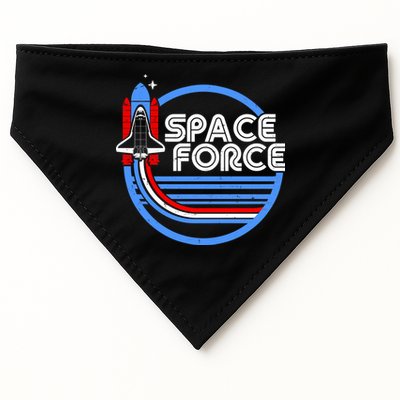 Vintage Space Force Emblem USA-Made Doggie Bandana