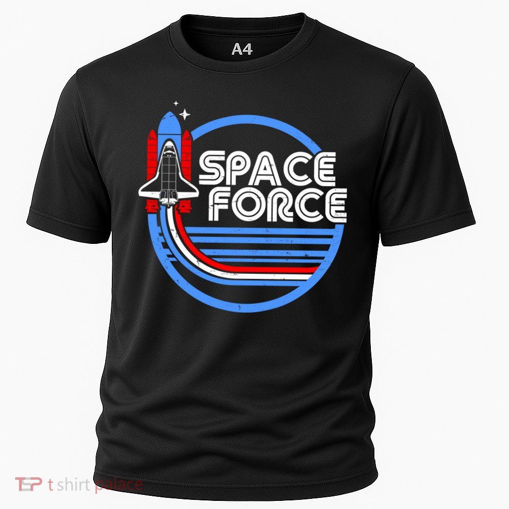 Vintage Space Force Emblem Performance Shirt