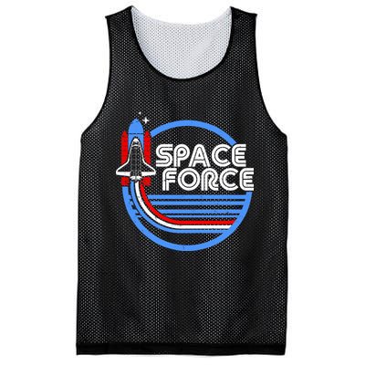 Vintage Space Force Emblem Mesh Reversible Basketball Jersey Tank
