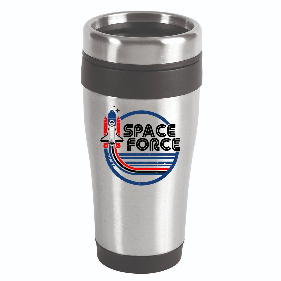 Vintage Space Force Emblem 16oz Travel Tumbler
