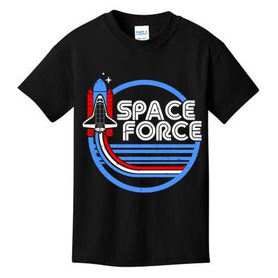 Vintage Space Force Emblem Kids T-Shirt