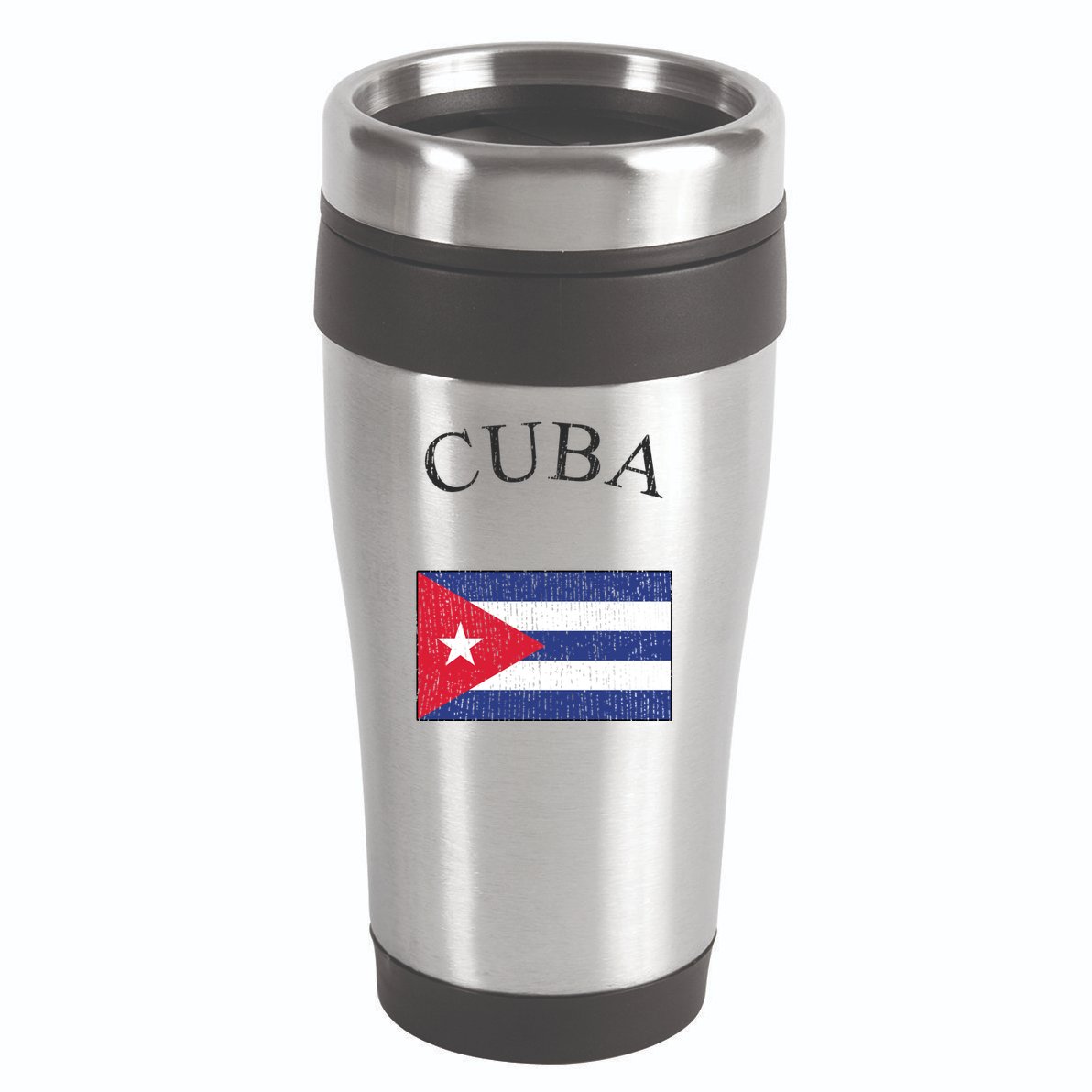 Vintage Sports Design Cuban Flag 16oz Travel Tumbler