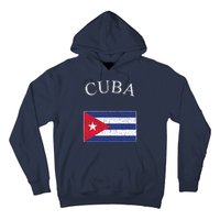 Vintage Sports Design Cuban Flag Hoodie