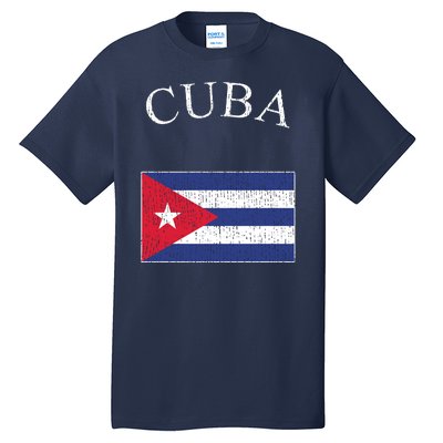 Vintage Sports Design Cuban Flag Tall T-Shirt