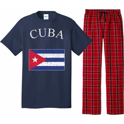 Vintage Sports Design Cuban Flag Pajama Set