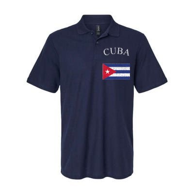 Vintage Sports Design Cuban Flag Softstyle Adult Sport Polo