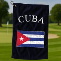Vintage Sports Design Cuban Flag Golf Towel