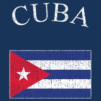 Vintage Sports Design Cuban Flag Golf Towel