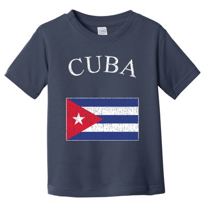 Vintage Sports Design Cuban Flag Toddler T-Shirt