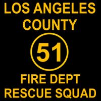 Vintage Squad 51 Fire Dept Backpack