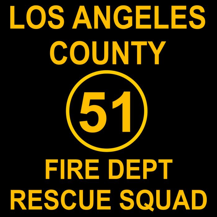 Vintage Squad 51 Fire Dept Backpack