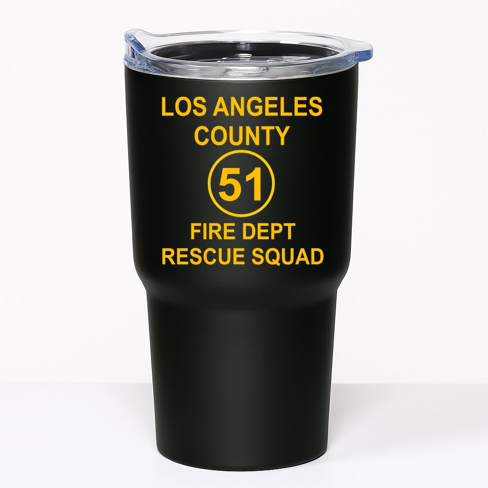 Vintage Squad 51 Fire Dept Tumbler
