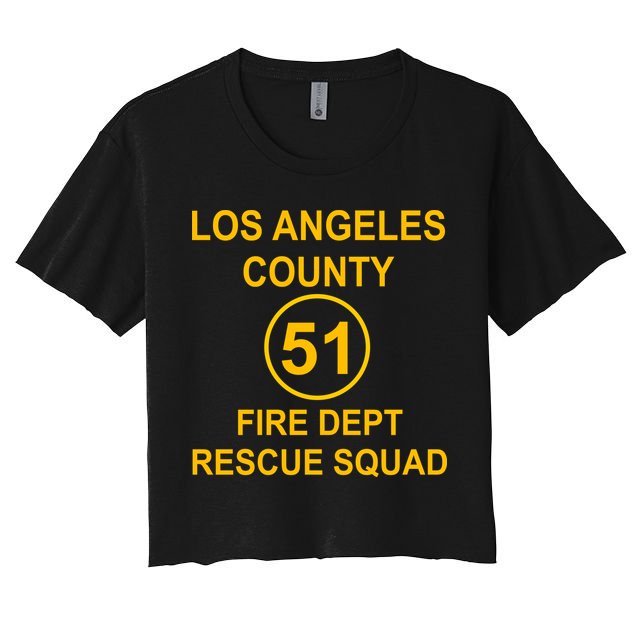 Vintage Squad 51 Fire Dept Crop Top