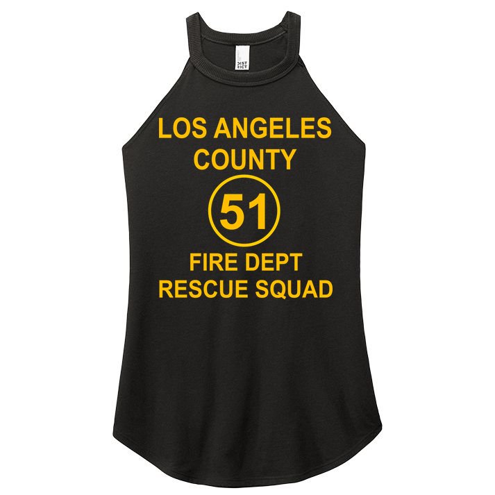 Vintage Squad 51 Fire Dept Women's Perfect Tri Rocker Tank