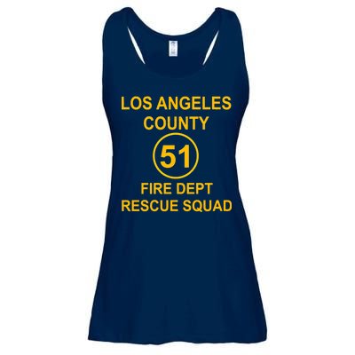 Vintage Squad 51 Fire Dept Ladies Essential Flowy Tank