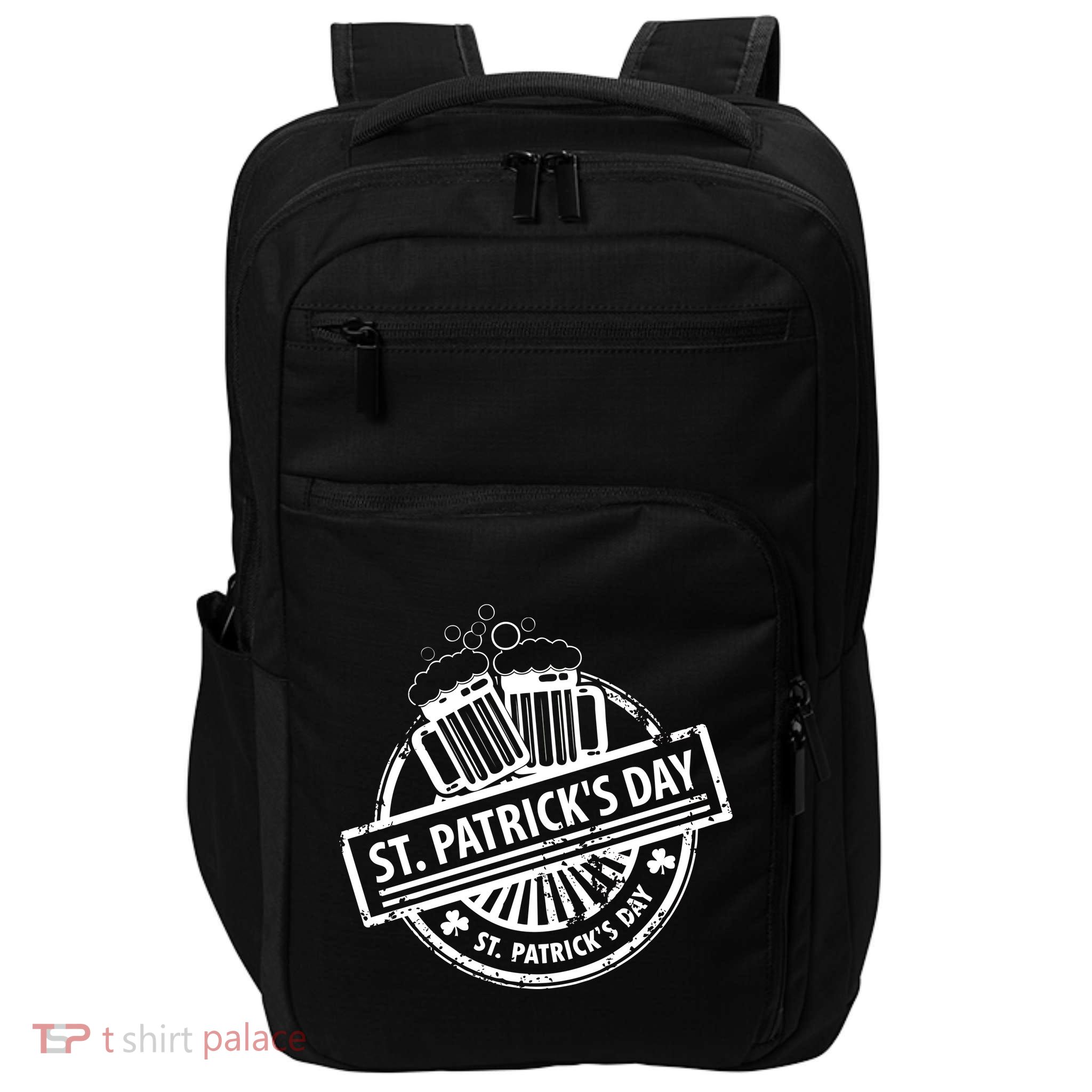 Vintage St. Patrick's Day Beer Impact Tech Backpack