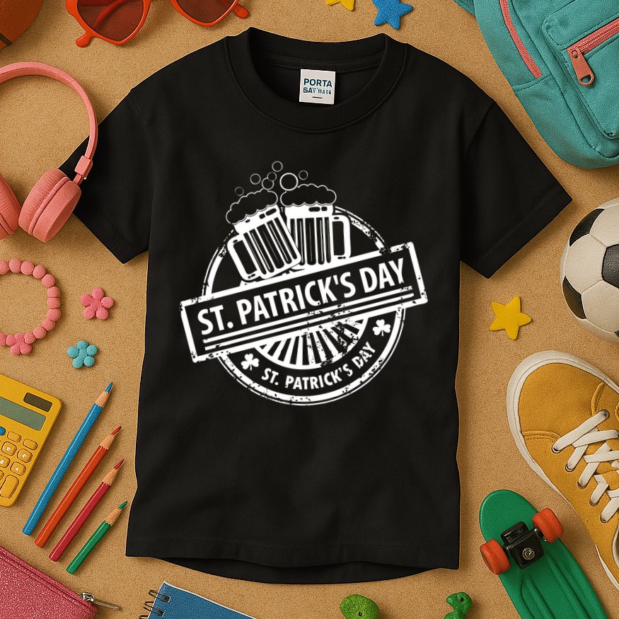 Vintage St. Patrick's Day Beer Kids T-Shirt