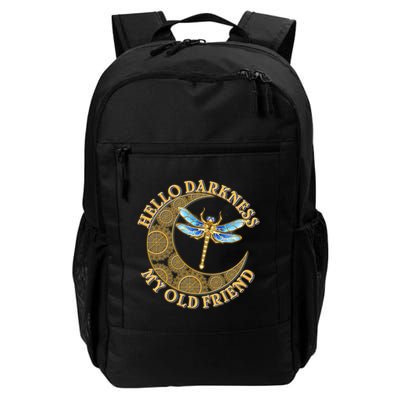 Vintage Steampunk Dragonfly Moon Hello Darkness My Old Friend Backpack