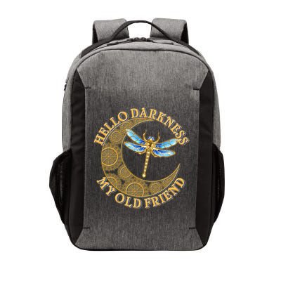 Vintage Steampunk Dragonfly Moon Hello Darkness My Old Friend Vector Backpack
