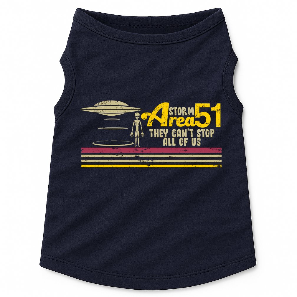 Vintage Storm Area 51 They Can't Stop All Of Us Doggie Tank